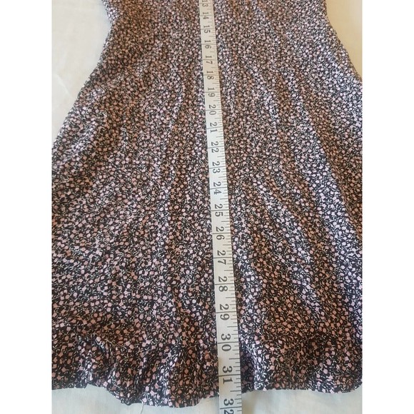 Divided By H&M Womens Dress Size XS Floral Mini Short Zipper 90's Y2k V Neckline - Picture 12 of 12